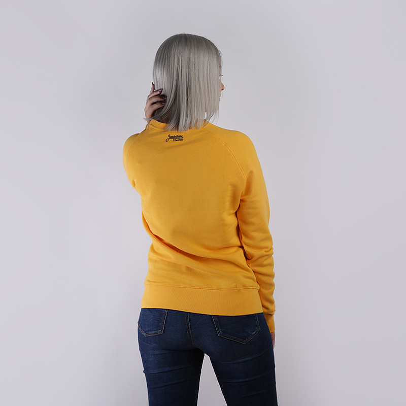 Женская толстовка Запорожец heritage Shishki Sweatshirt (W Shishki-marigold)  - цена, описание, фото 3